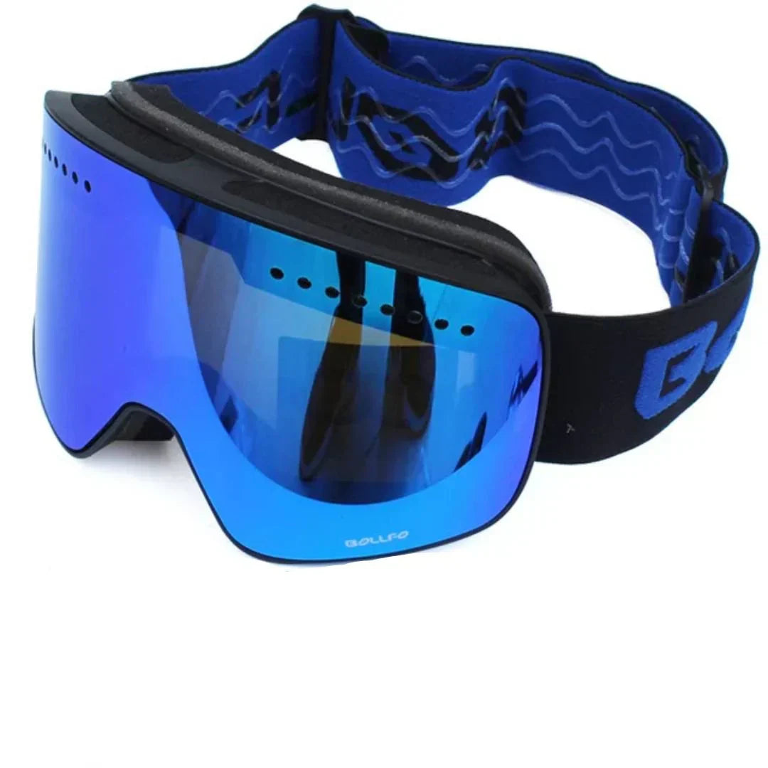 Anti-Fog Ski Goggles | UV400 Mirror Lens | Adjustable Strap Fit