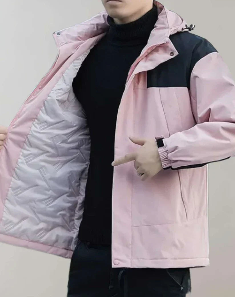 Men's Lightweight Hooded Jacket | Wind-Resistant Zip-Up Outerwear