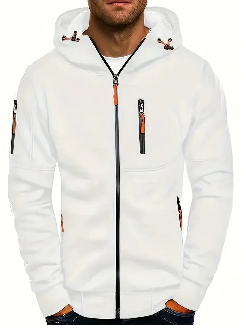 Men’s Full-Zip Hoodie | Tech Knit Fleece | Urban Layer with Zip Pockets