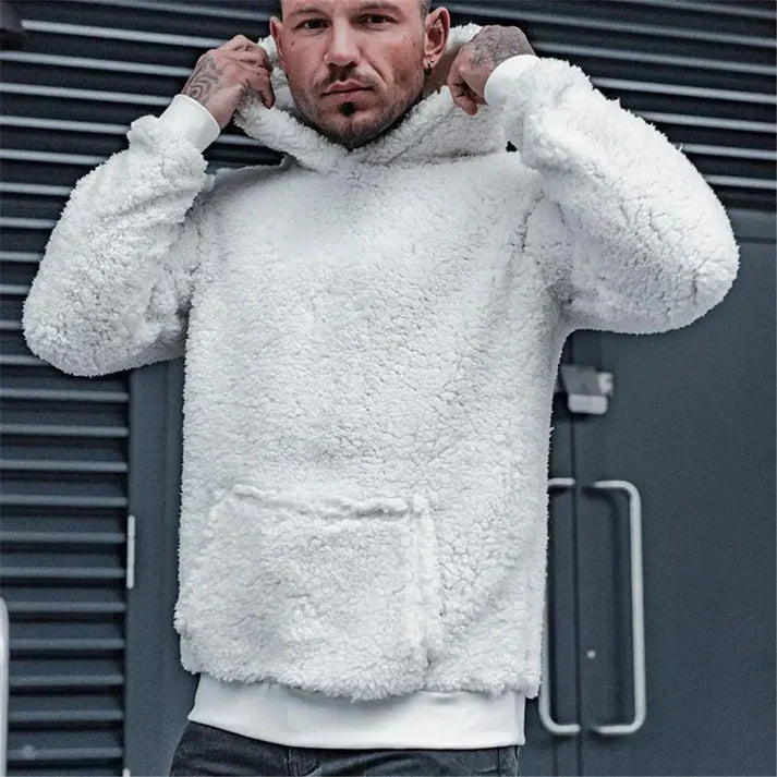 Sherpa Fleece Hoodie | Ultra-Soft Pullover | Warm Winter Lounge Wear