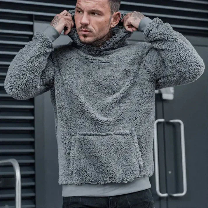 Sherpa Fleece Hoodie | Ultra-Soft Pullover | Warm Winter Lounge Wear