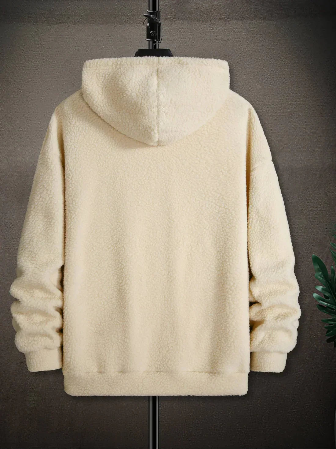 Men's Half-Zip Fleece Pullover | Soft Sherpa Texture | Relaxed Fit Hoodie
