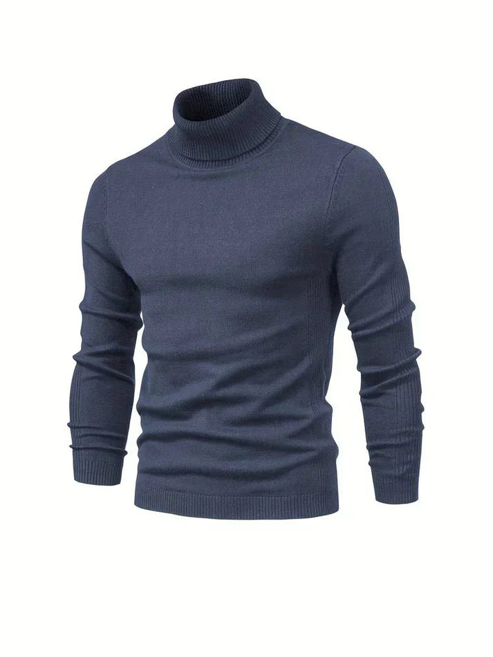 Lightweight Turtleneck Sweater | Fine Knit Pullover | Slim Fit
