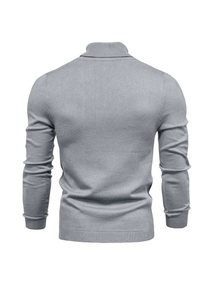Lightweight Turtleneck Sweater | Fine Knit Pullover | Slim Fit