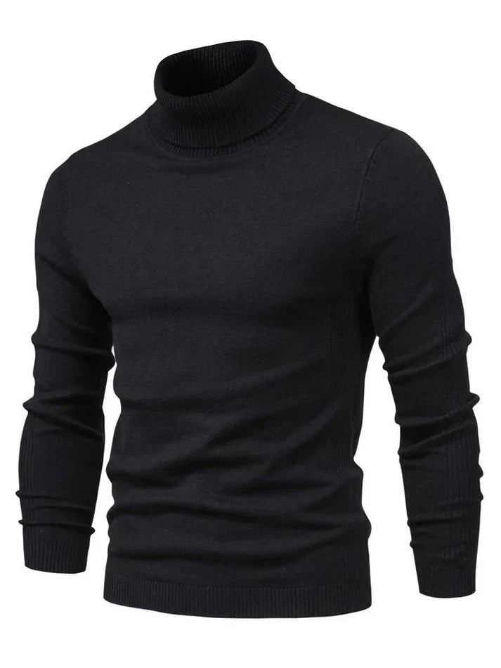 Lightweight Turtleneck Sweater | Fine Knit Pullover | Slim Fit