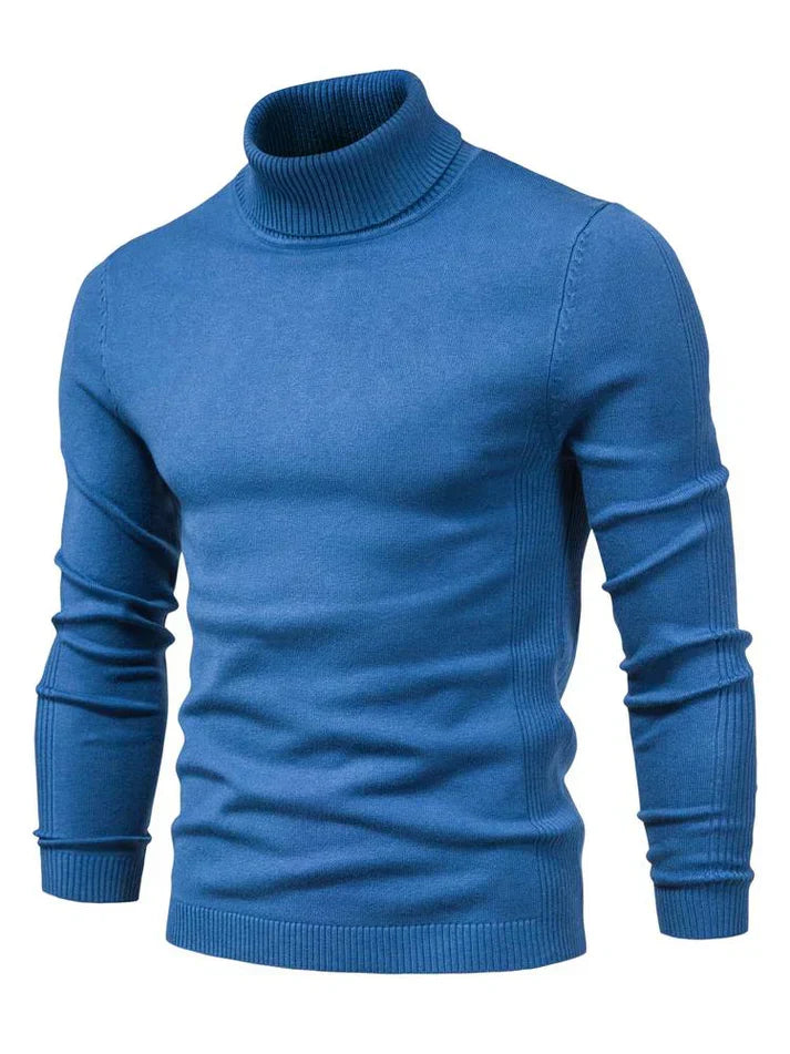 Lightweight Turtleneck Sweater | Fine Knit Pullover | Slim Fit