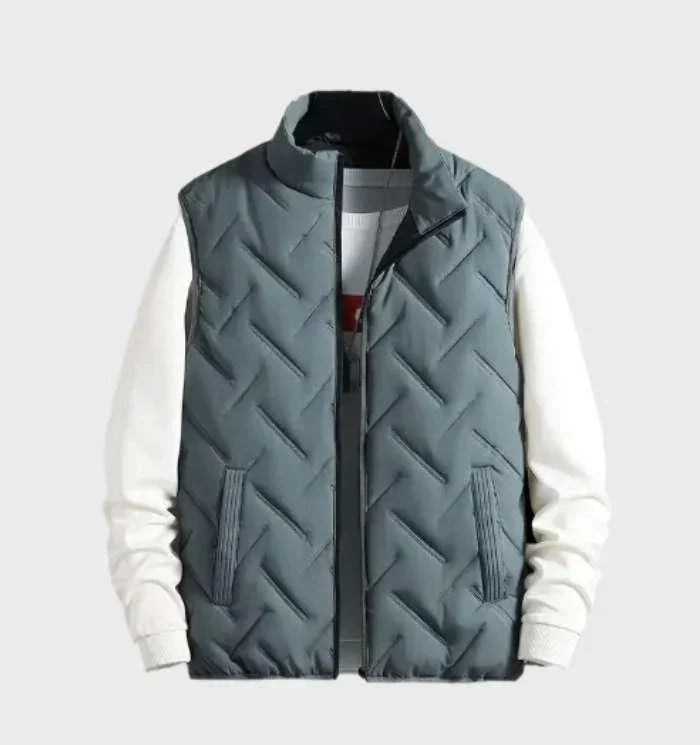 Men’s Quilted Vest | Lightweight Layer | Sleeveless Zip Jacket