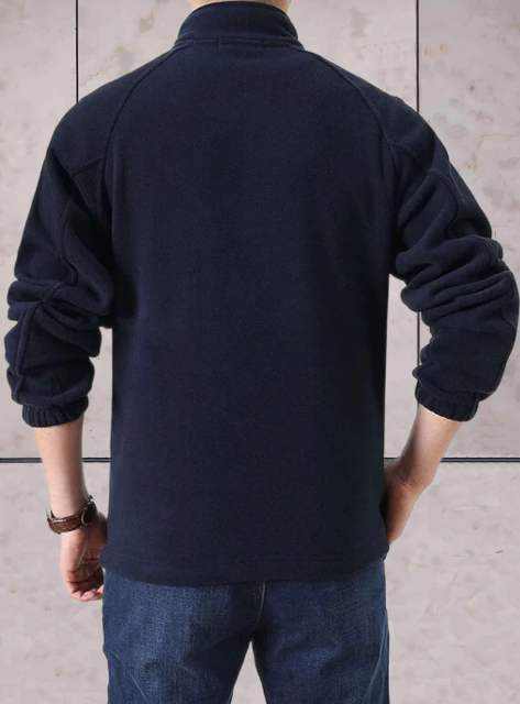 Men’s Full-Zip Stand Collar Jacket | Lightweight Stretch Layer | Casual Outerwear