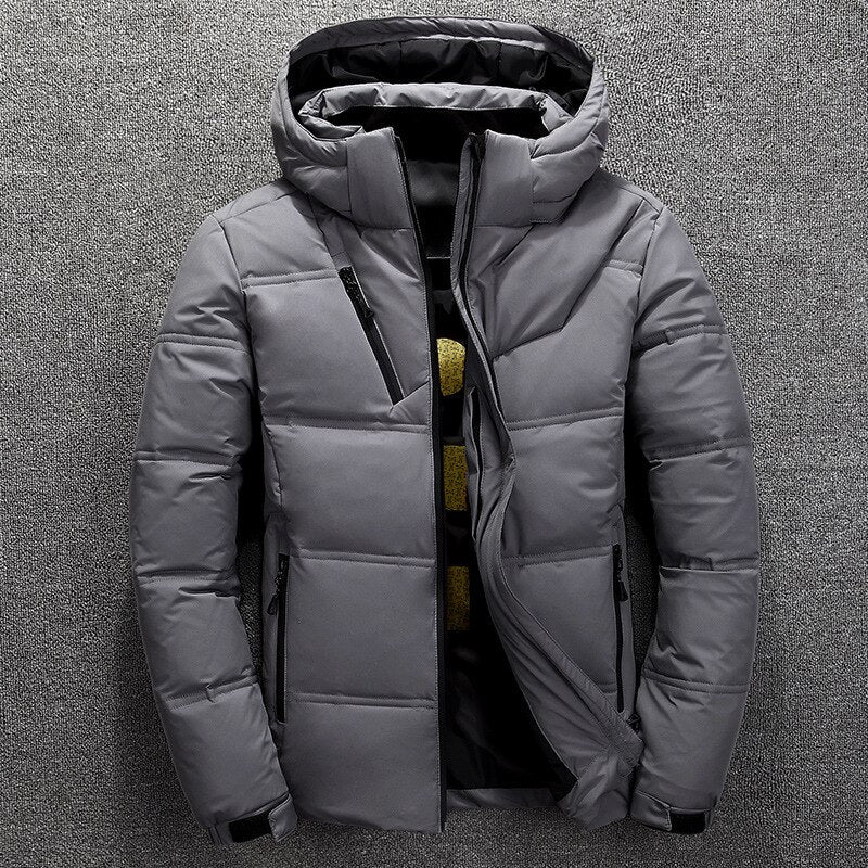 Men's Hooded Winter Puffer Jacket | Windproof Shell | Thermal Insulation