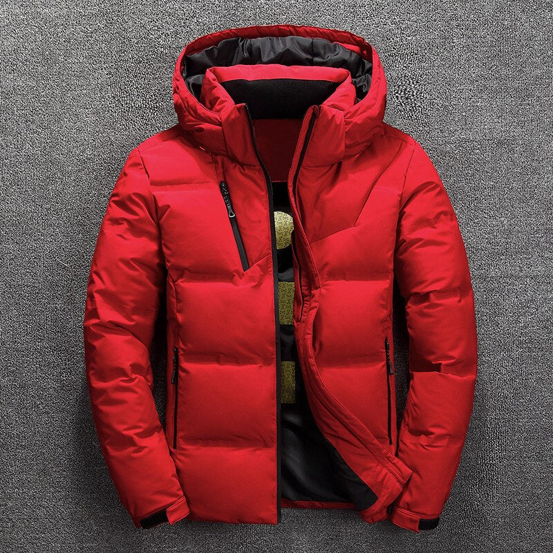 Men's Hooded Winter Puffer Jacket | Windproof Shell | Thermal Insulation
