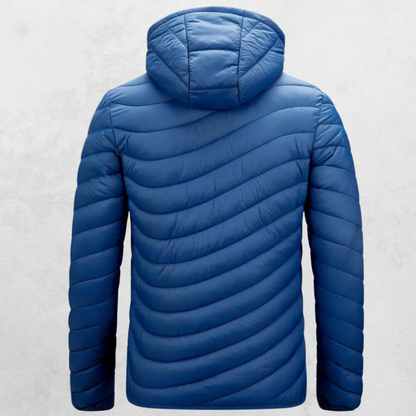 Lightweight Puffer Jacket | Hooded Design & Water-Resistant Shell | Fall Layer