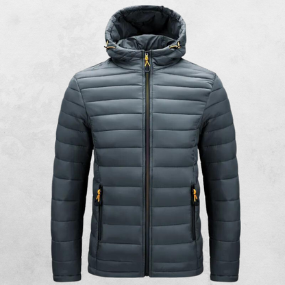 Lightweight Puffer Jacket | Hooded Design & Water-Resistant Shell | Fall Layer