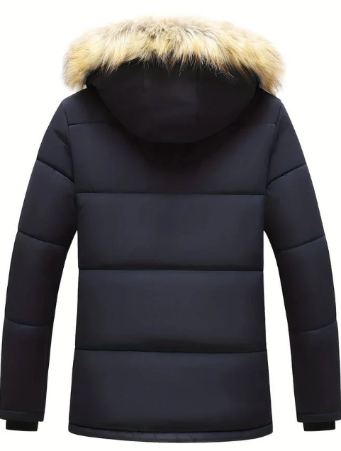 Men’s Winter Parka | Faux Fur Hood | Sherpa-Lined Heavyweight Jacket