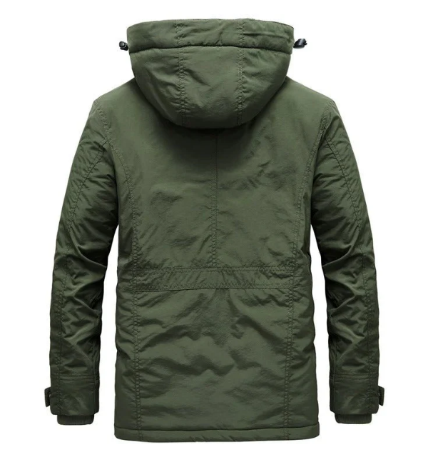 Men’s Hooded Winter Parka | Fleece-Lined Interior | Multi-Pocket Cold Weather Coat