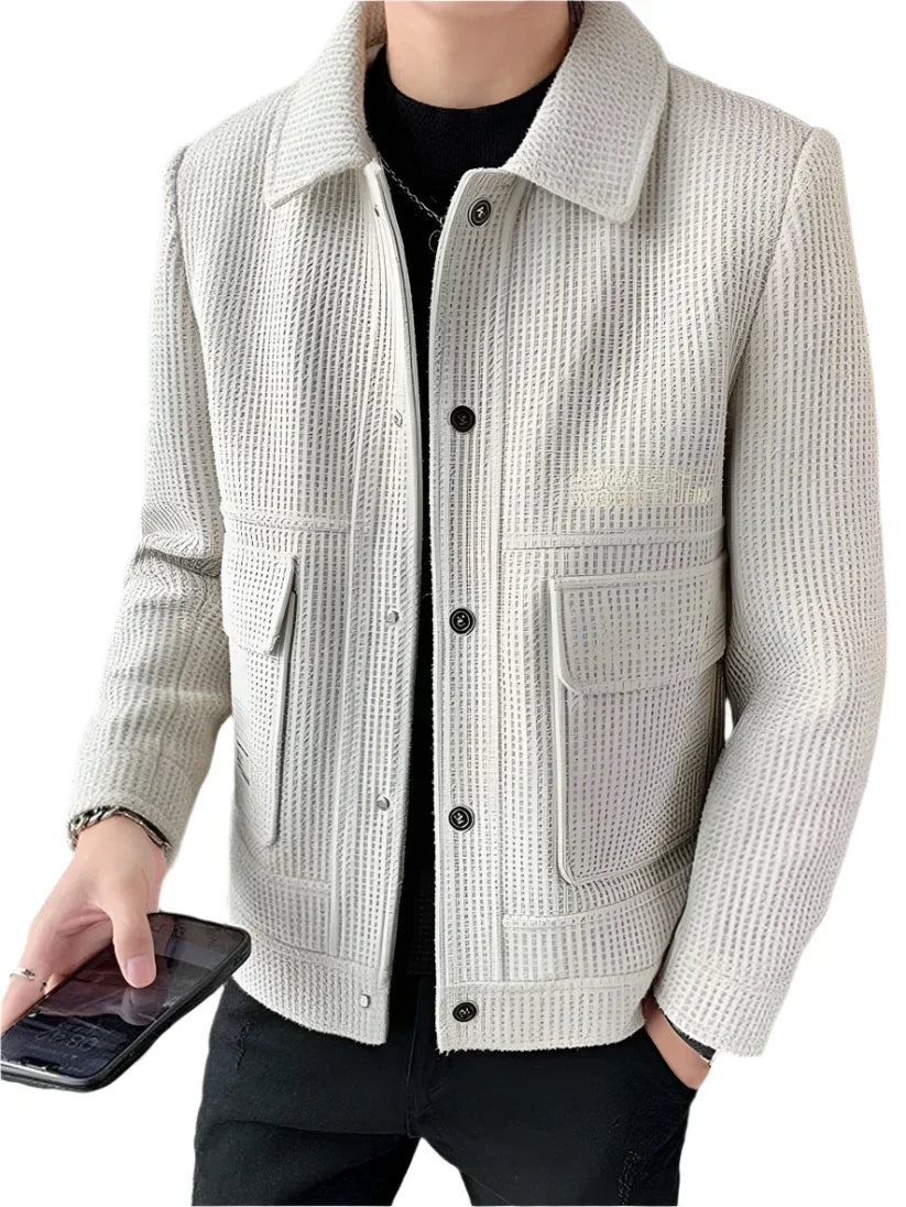 Men's Corduroy Shirt Jacket | Textured Overshirt Style | Button Front