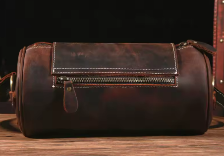 Vintage Leather Toiletry Bag | Men’s Travel Dopp Kit Canada