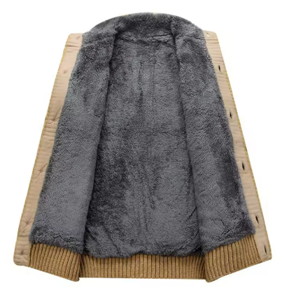 Men’s Cable Knit Cardigan | Button-Up Wool Blend | Warm Winter Layer