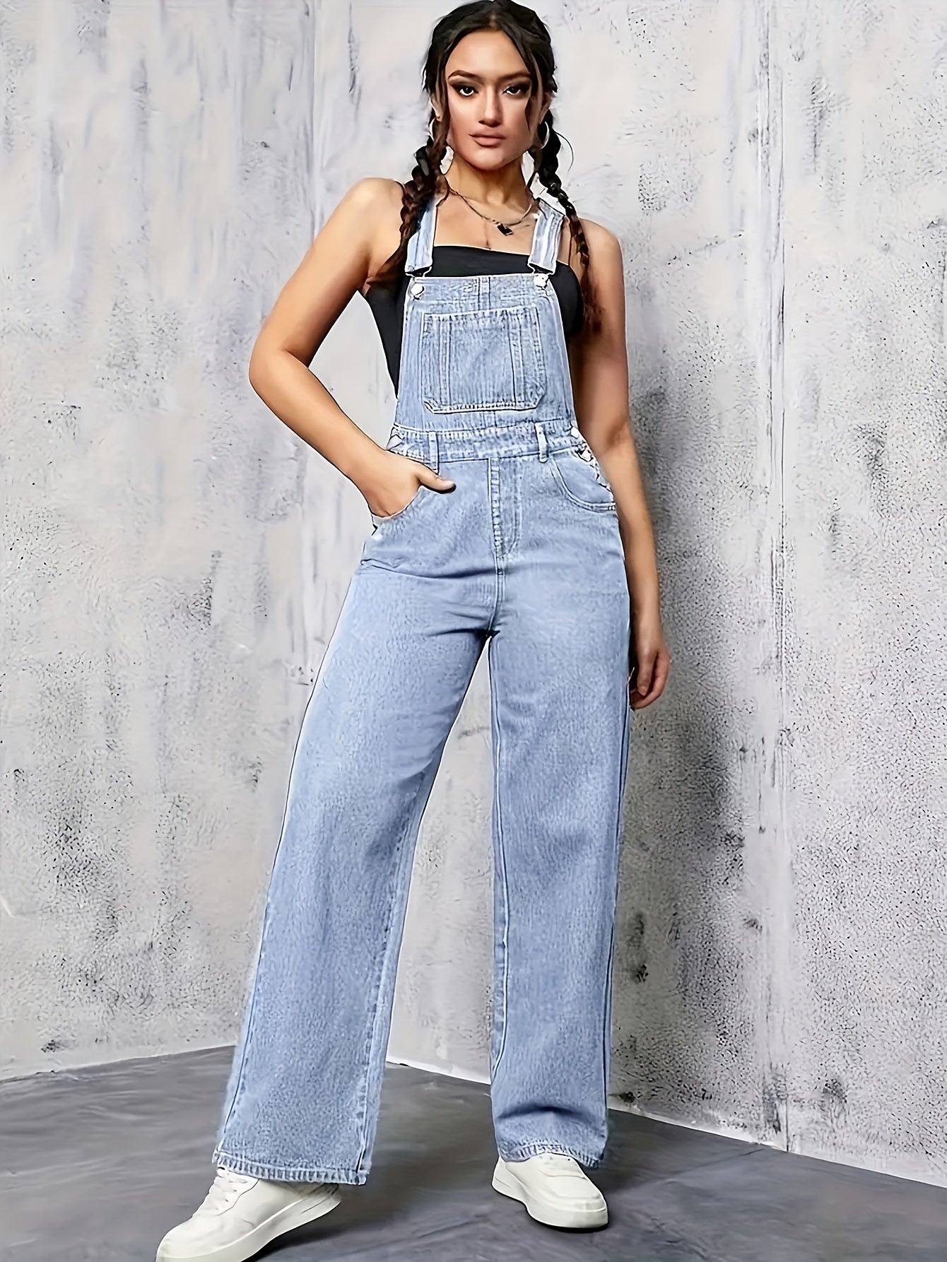 Classic Denim Overalls | Relaxed Fit | Adjustable Straps