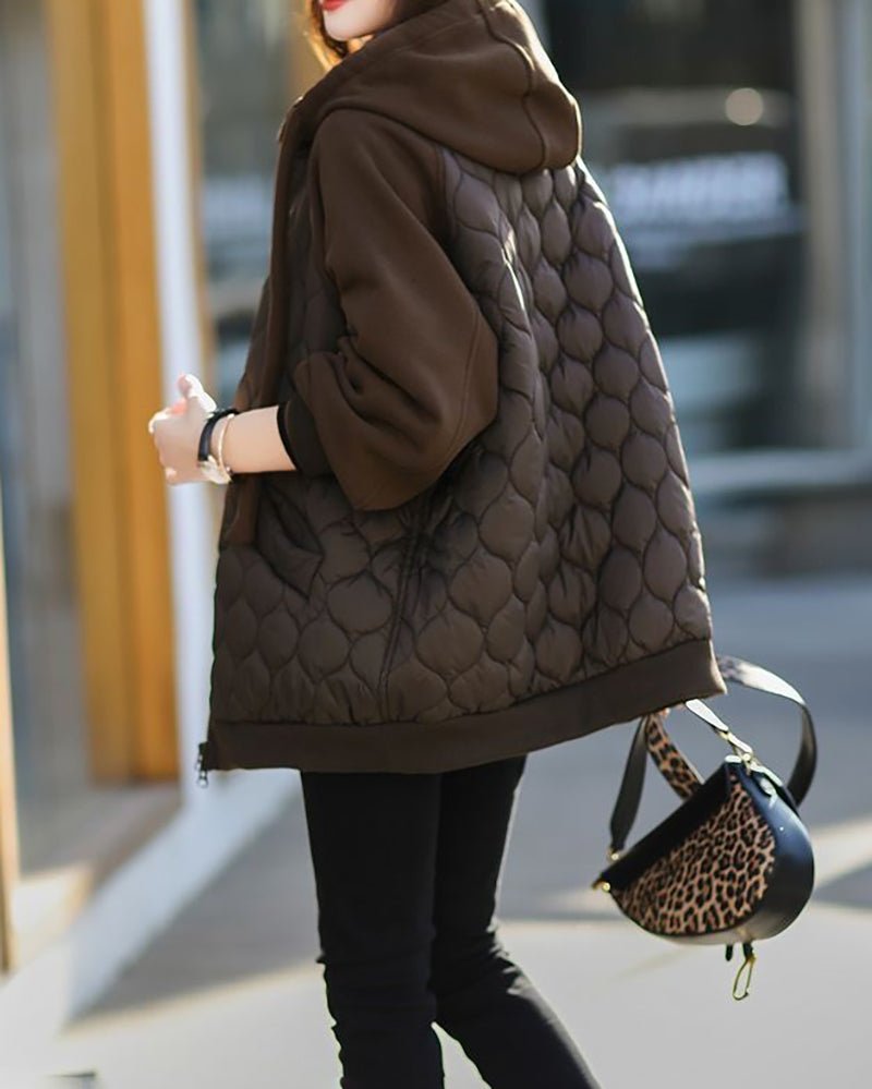 Quilted Hooded Jacket | Warm and Stylish | Oversized Fit | Casual Outerwear