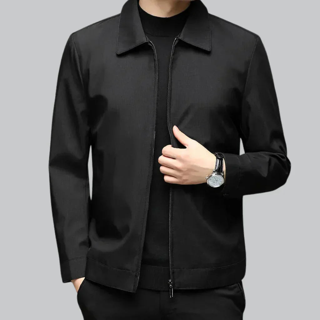 Men’s Minimalist Zip Jacket | Lightweight Outerwear | Casual Modern Fit