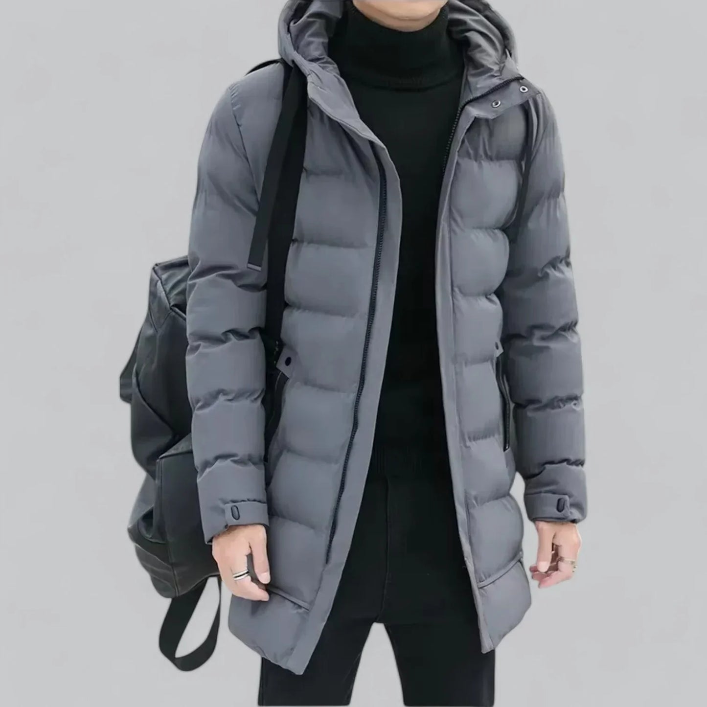 Men's Long Puffer Parka | Windproof & Insulated | Winter Outerwear Canada