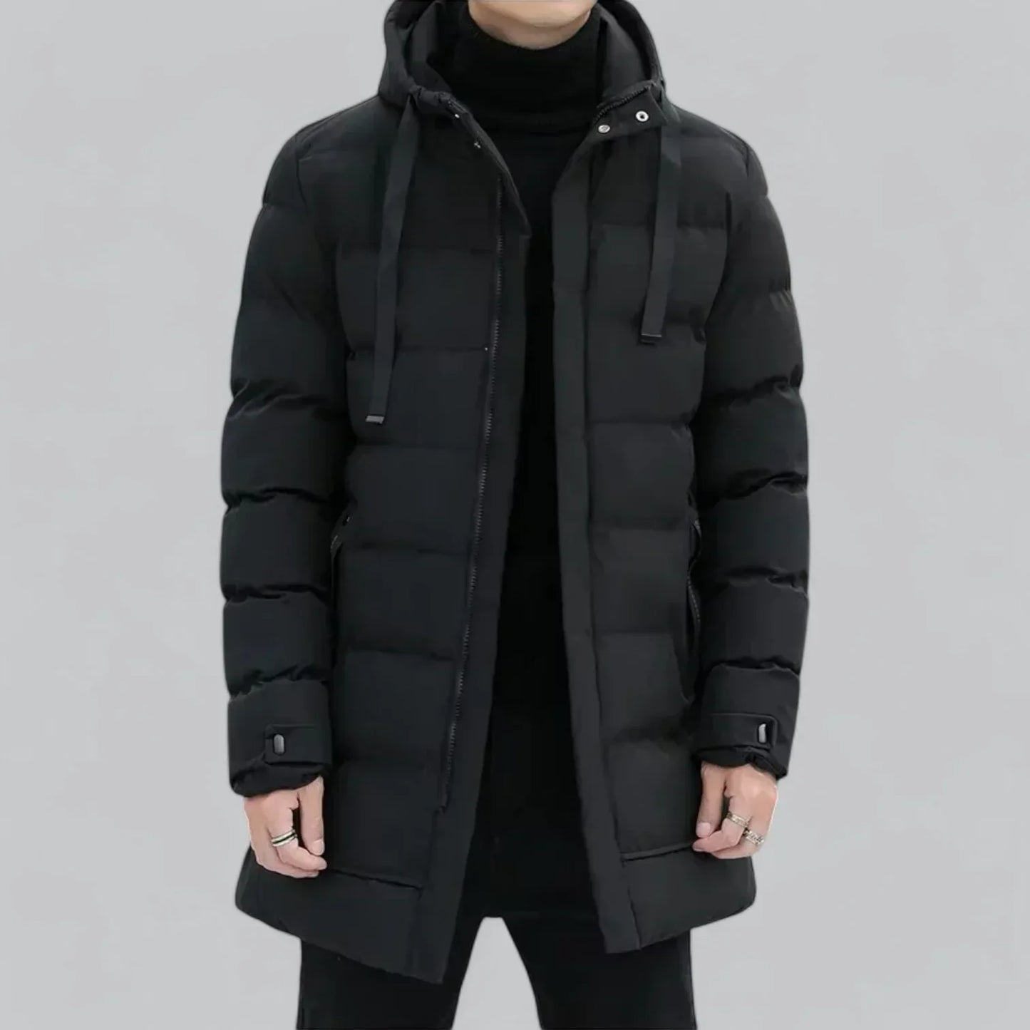 Men's Long Puffer Parka | Windproof & Insulated | Winter Outerwear Canada