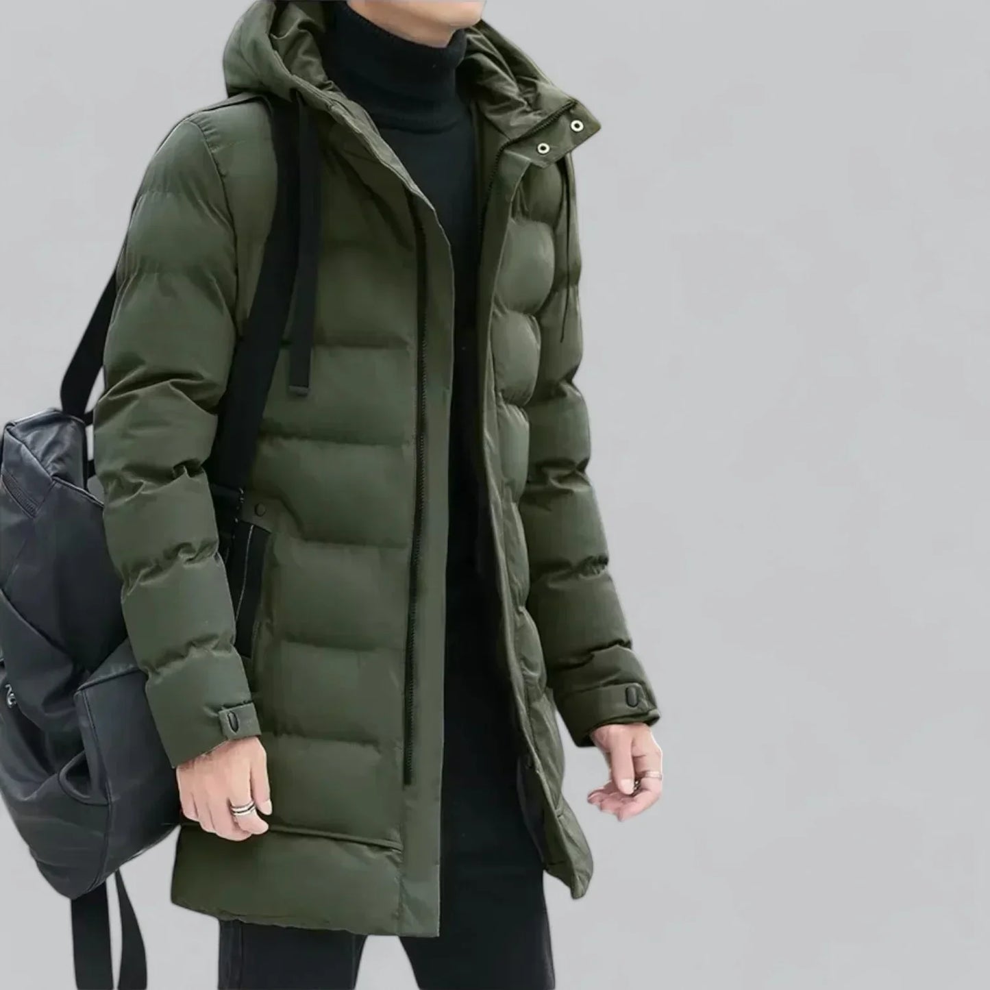 Men's Long Puffer Parka | Windproof & Insulated | Winter Outerwear Canada
