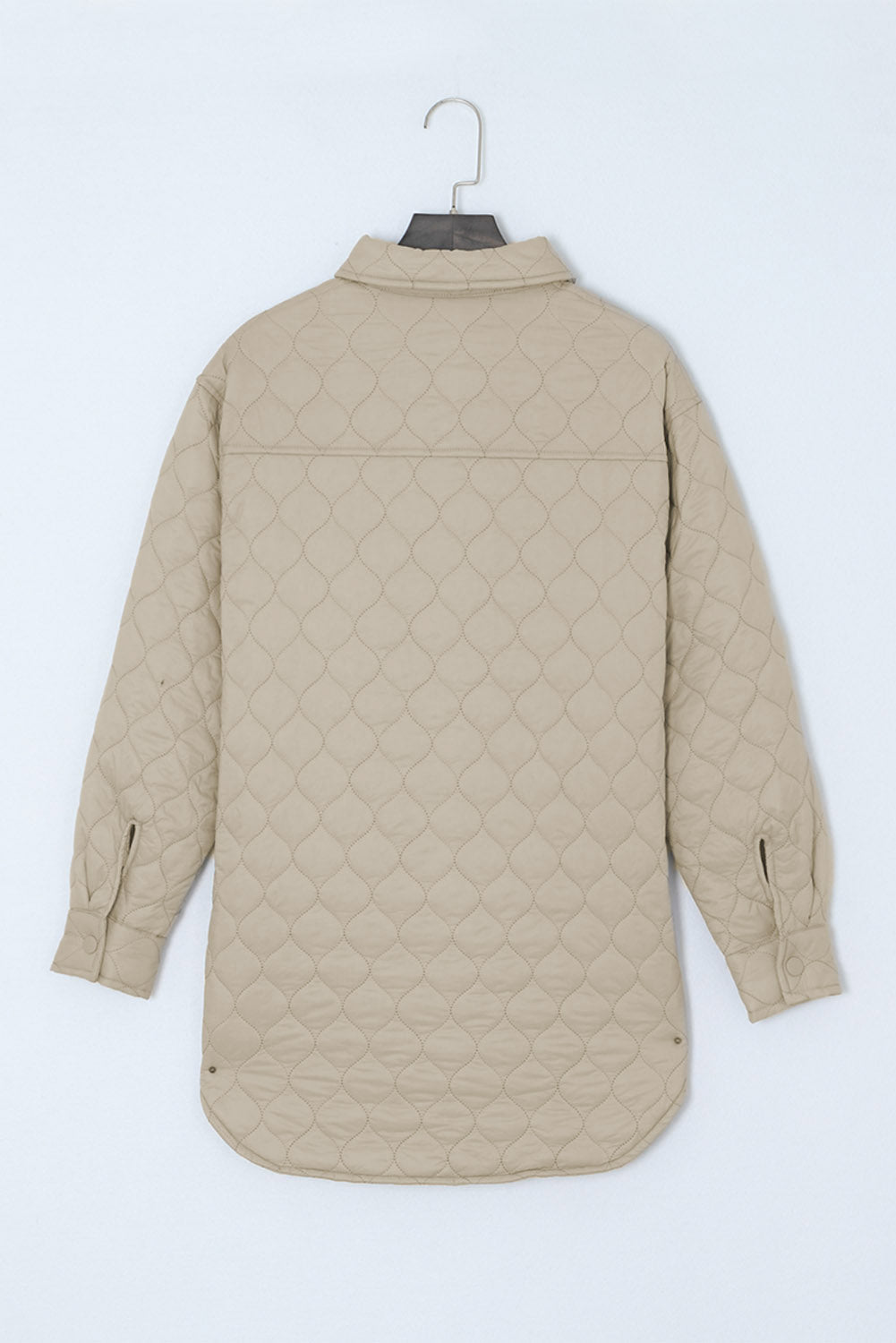 Quilted Button-Up Shacket | Lightweight Warmth | Oversized Fit | Casual Style