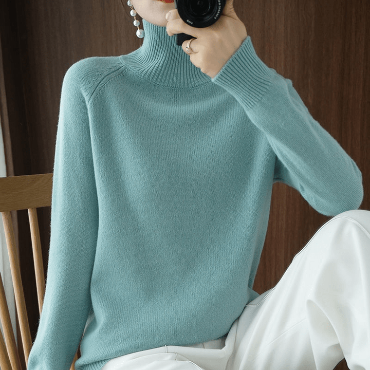 Classic Turtleneck Knit | Slim Fit Silhouette | Soft Ribbed Collar