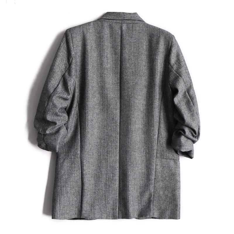 Oversized Blazer Coat | Open Front & Rolled Sleeves | Chic & Versatile | Fall & Winter Layering