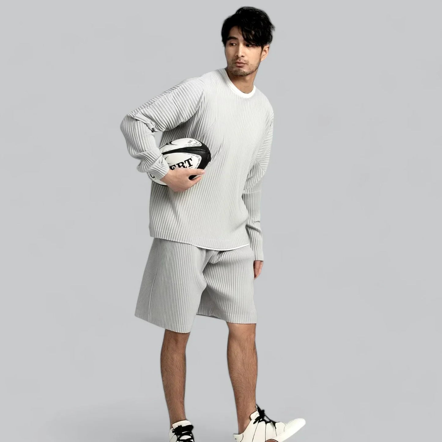 Aldamar - Moderne Herenpullover met Geribbeld Ontwerp