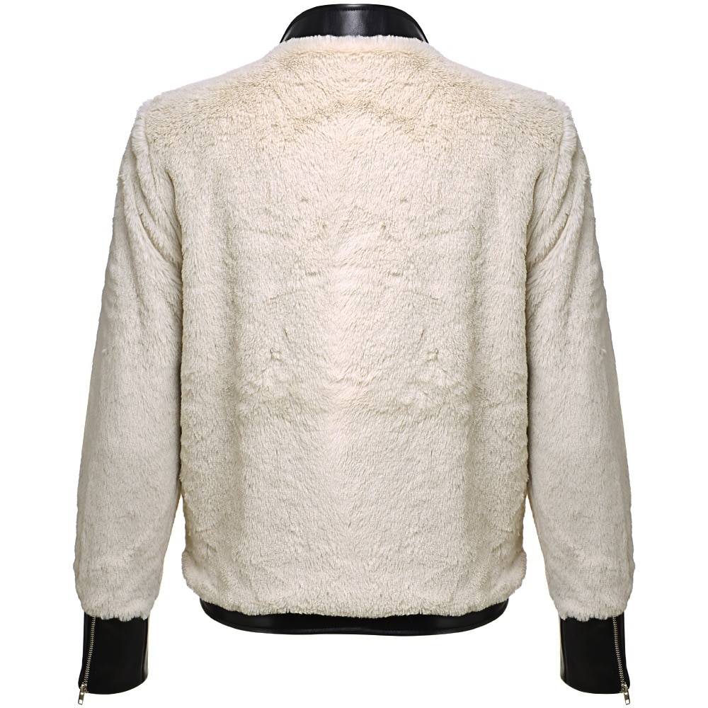 Faux Fur Bomber Jacket | Luxe Contrast Detailing | Warm Winter Outerwear