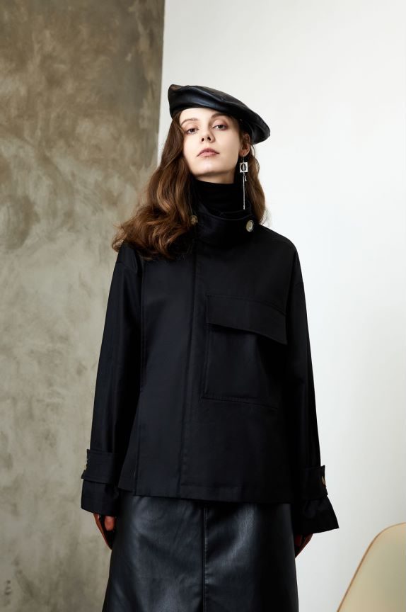 Double-Breasted Pea Coat | Wool Blend | Timeless and Chic