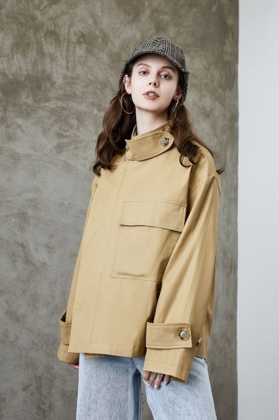 Double-Breasted Pea Coat | Wool Blend | Timeless and Chic