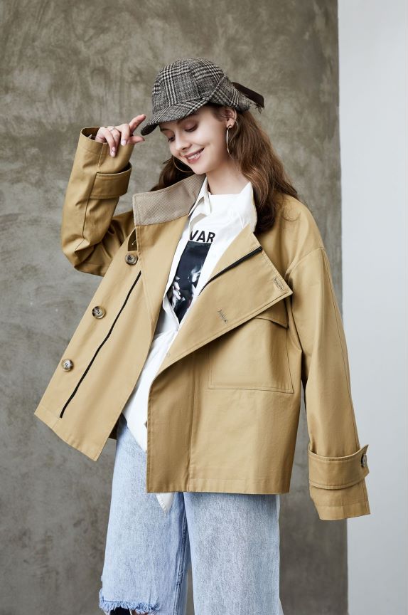 Double-Breasted Pea Coat | Wool Blend | Timeless and Chic