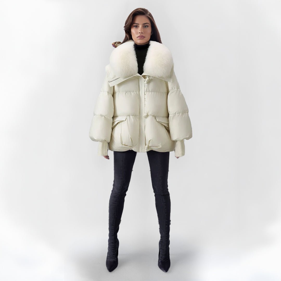 Luxe Puffer Jacket with Faux Fur Collar | Warm & Stylish | Winter Essential