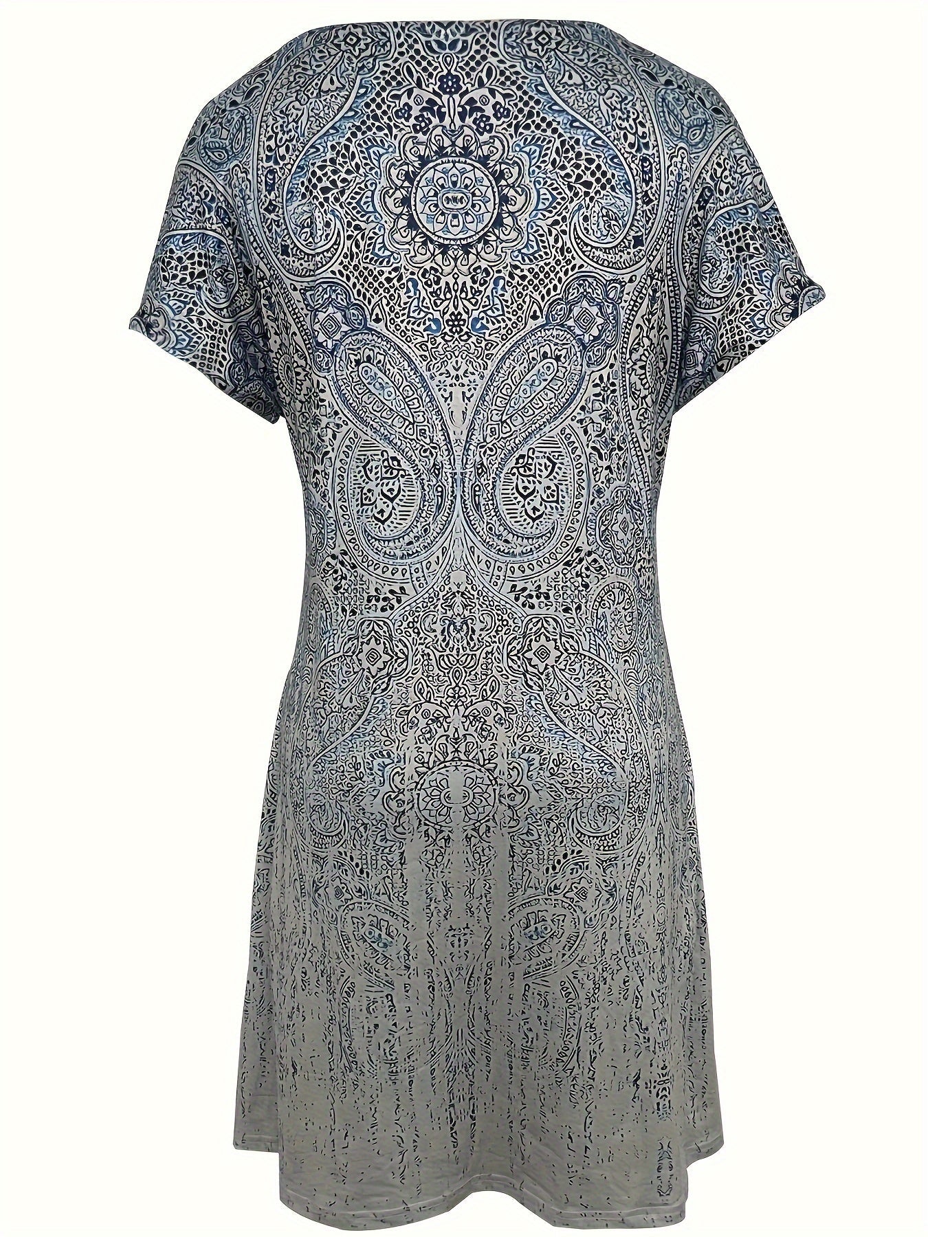 Short-Sleeve Knit Dress | Scoop Neckline | Easy Relaxed Fit