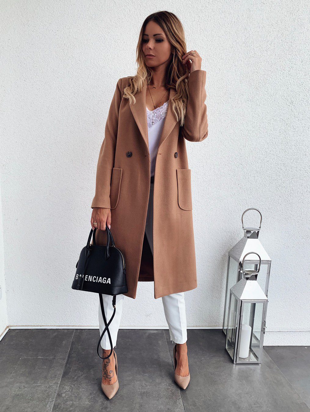Classic Tailored Long Coat | Sophisticated Silhouette | Wool Blend | Office & Casual Wear