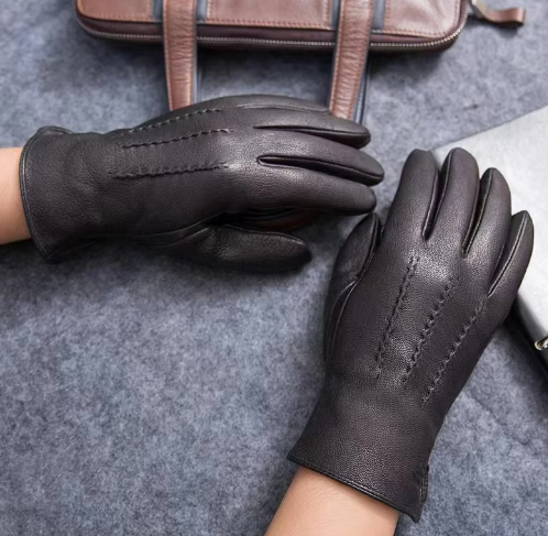 Men’s Leather Dress Gloves | Touchscreen Compatible | Winter-Ready Lining