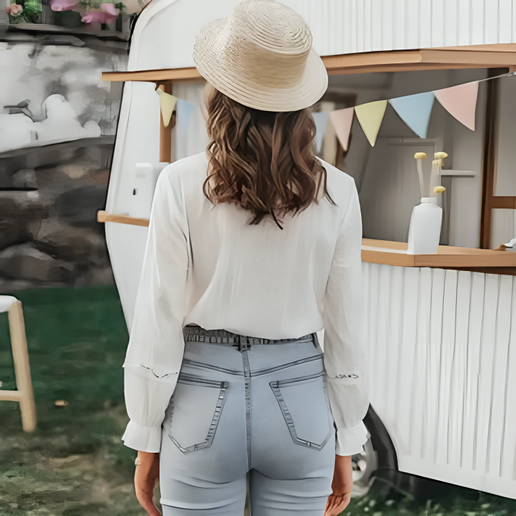 Ruffled Tie-Neck Blouse | Lightweight Chiffon | Feminine Long Sleeve Top