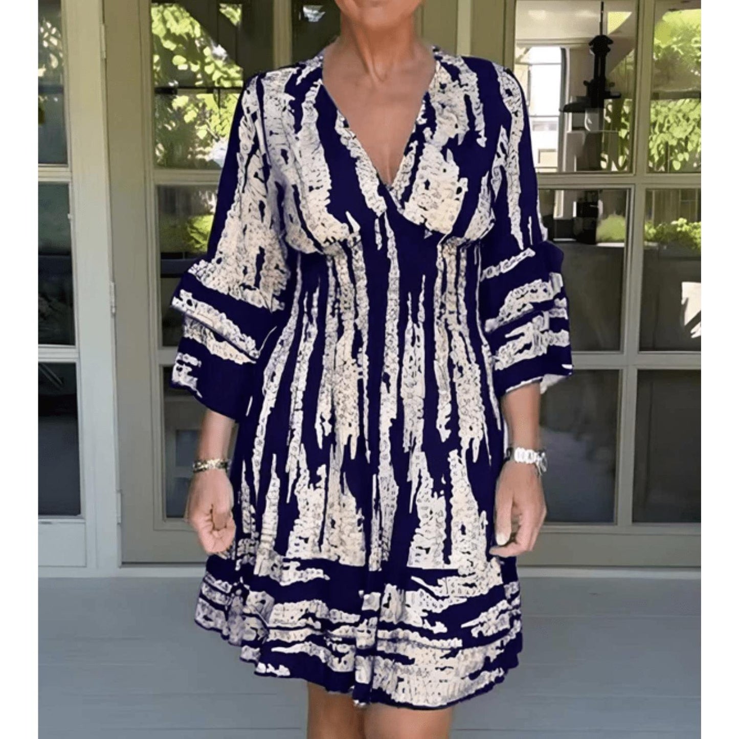 Tie-Dye Boho Mini Dress | Flowy & Lightweight | Casual Summer Style