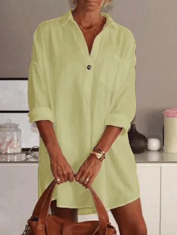 Classic Linen Shirt Dress | Lightweight & Breezy | Effortless Everyday Wear