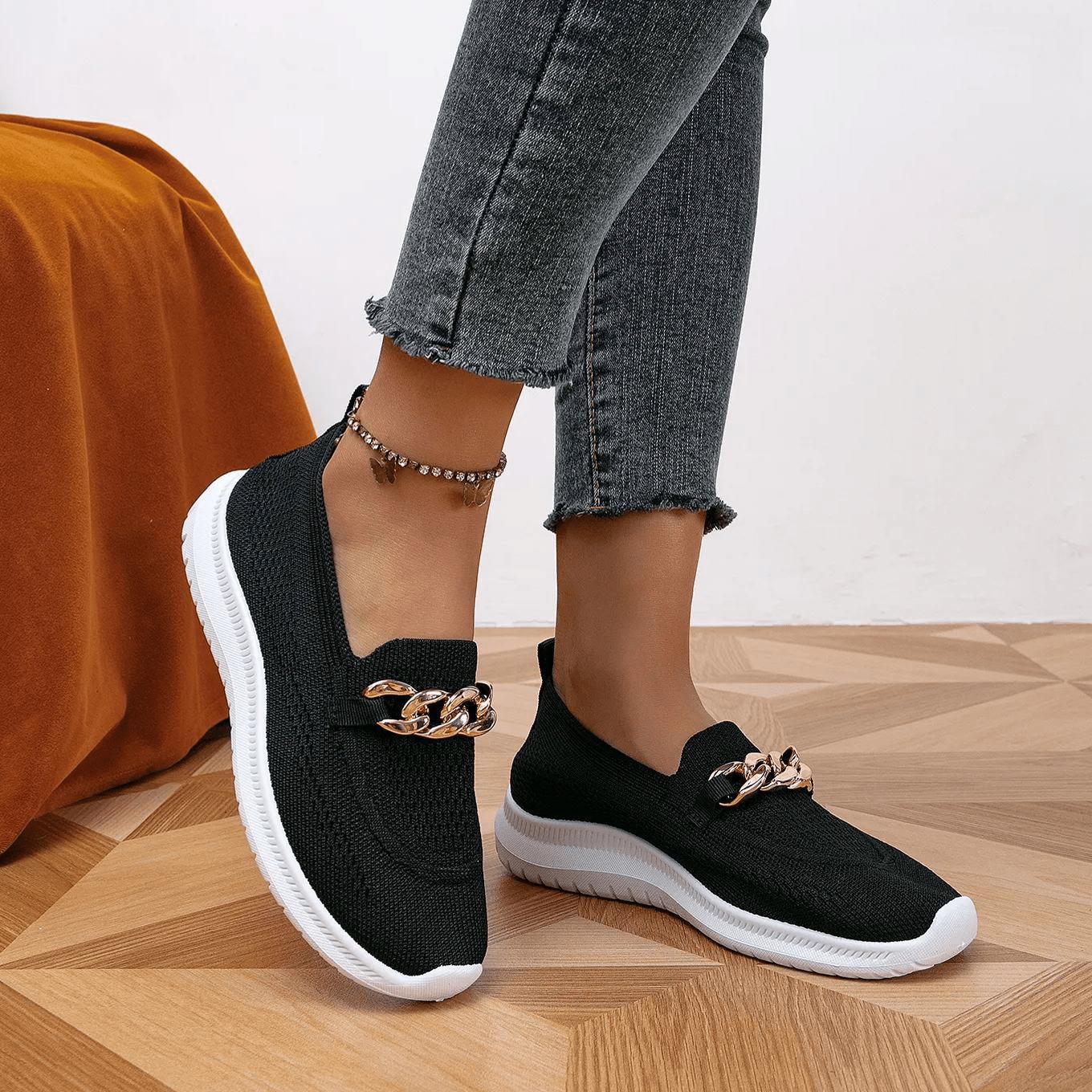 Casual Slip-On Sneakers | Breathable Knit | Lightweight Comfort | Everyday Wear
