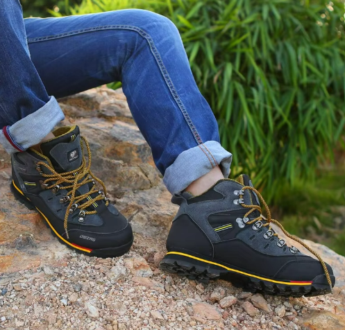 Waterproof Hiking Boots | High-Ankle Outdoor Trek Shoes | Durable Grip Sole