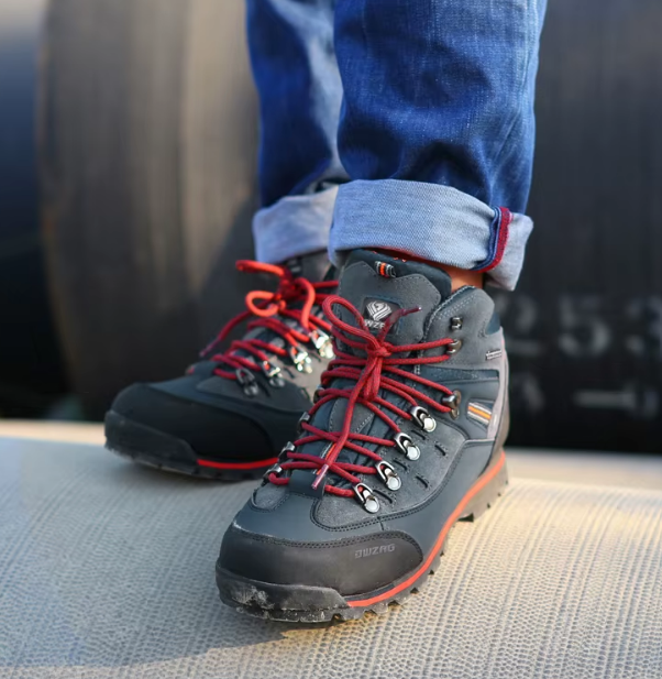 Waterproof Hiking Boots | High-Ankle Outdoor Trek Shoes | Durable Grip Sole