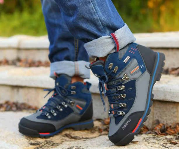 Waterproof Hiking Boots | High-Ankle Outdoor Trek Shoes | Durable Grip Sole