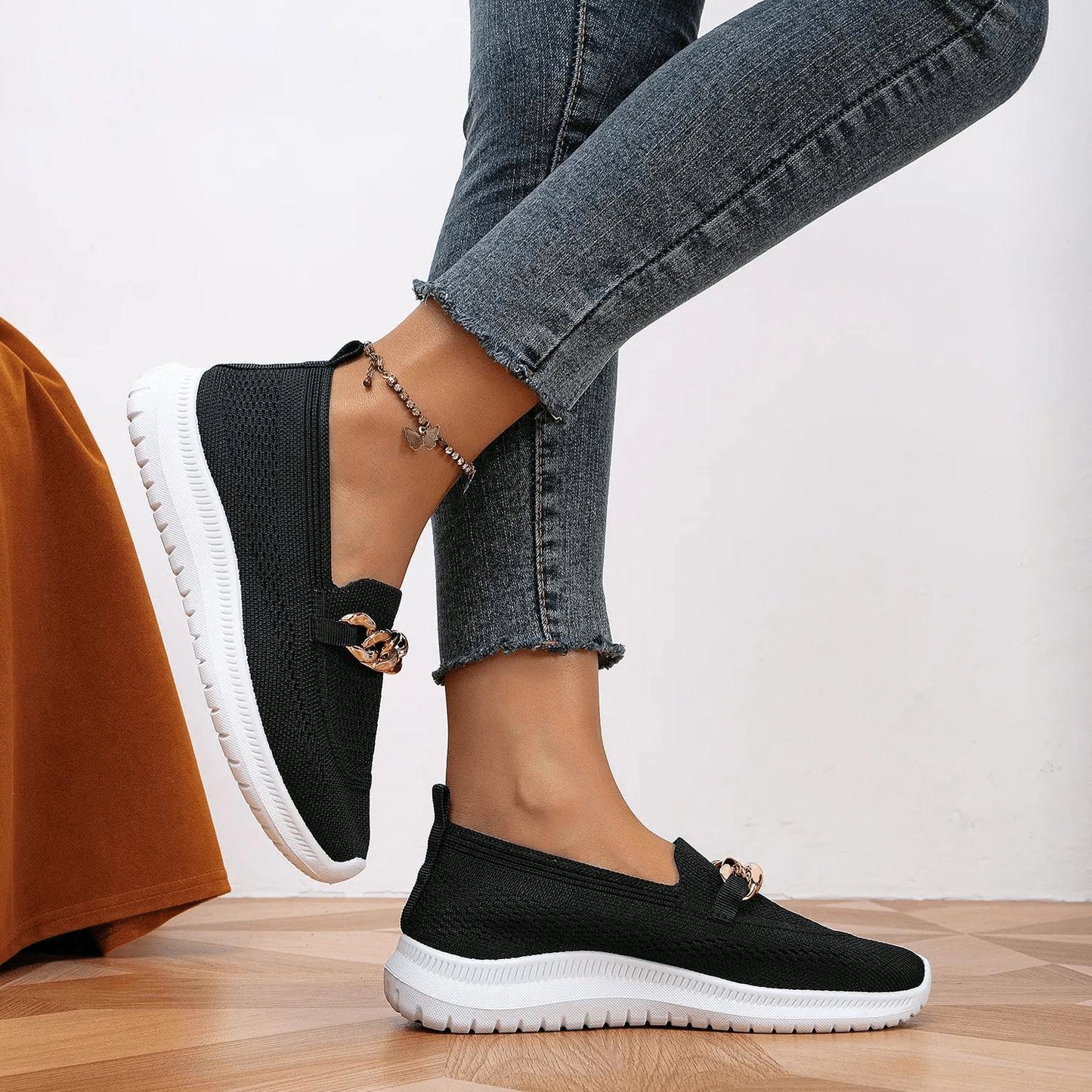 Casual Slip-On Sneakers | Breathable Knit | Lightweight Comfort | Everyday Wear