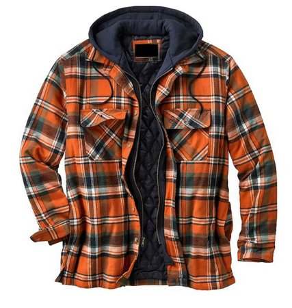 Flannel Shirt Jacket | Quilt-Lined Midweight Layer | Snap Closure