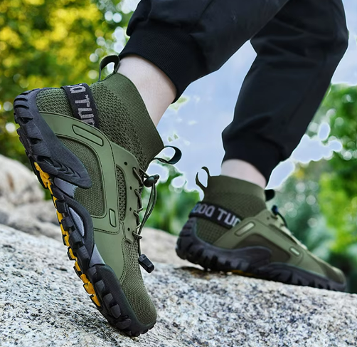 Men’s Trail Utility Sneakers | Durable Outdoor Grip & Breathable Mesh