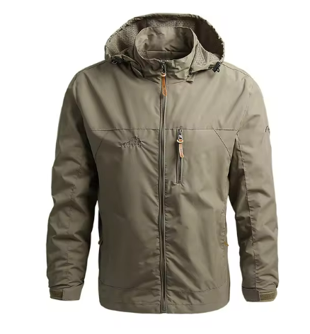 Men’s Waterproof Shell Jacket | Windproof Hooded Outerwear | Lightweight Fall Layer